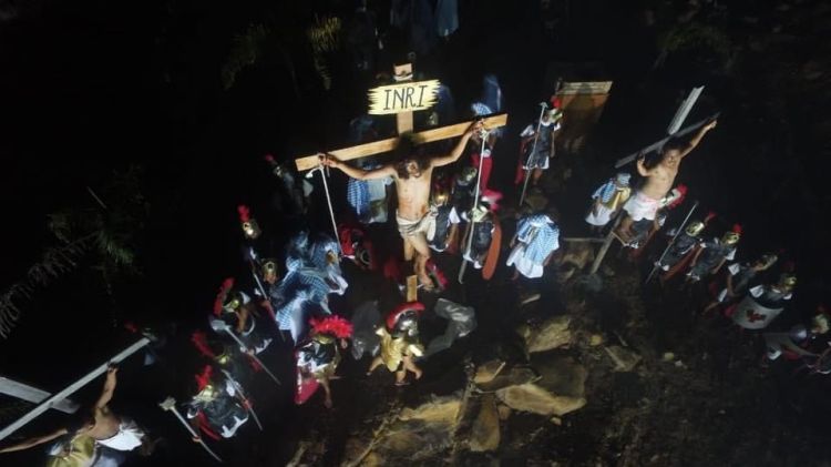 Paixão de Cristo no Teatro Cidade Cenográfica de Floriano