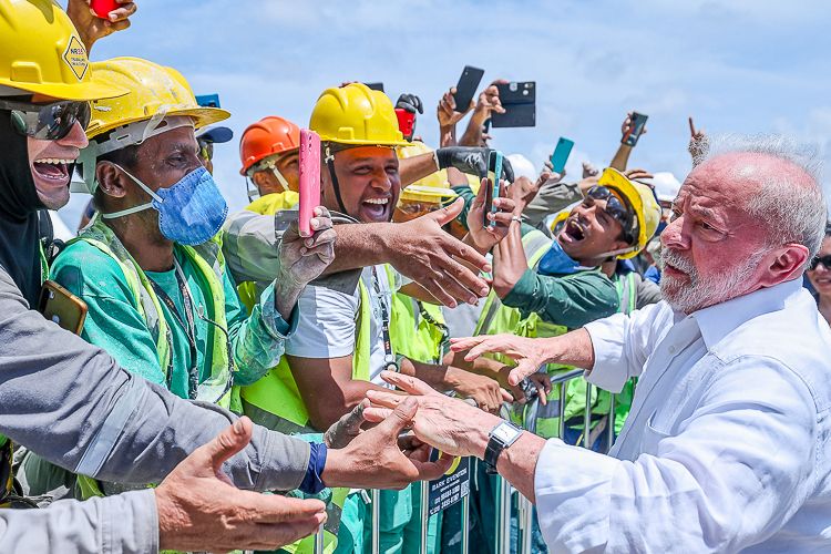 Lula celebra o 1o. de maio
