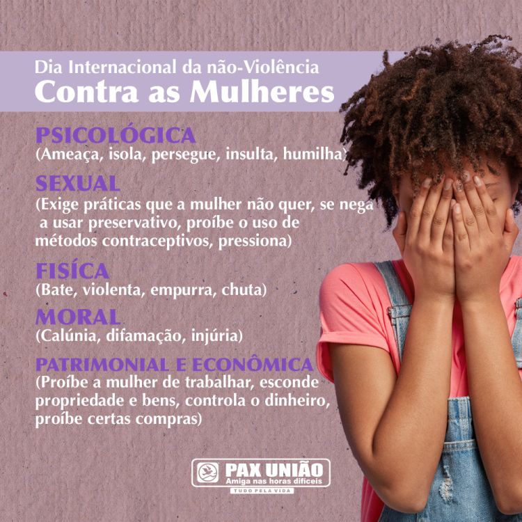 PAX UNIÃO lembra o Dia Internacional da Não-Violência Contra as Mulheres