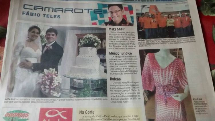 Uma das colunas Fábio Teles publicada no jornal Diário do Povo