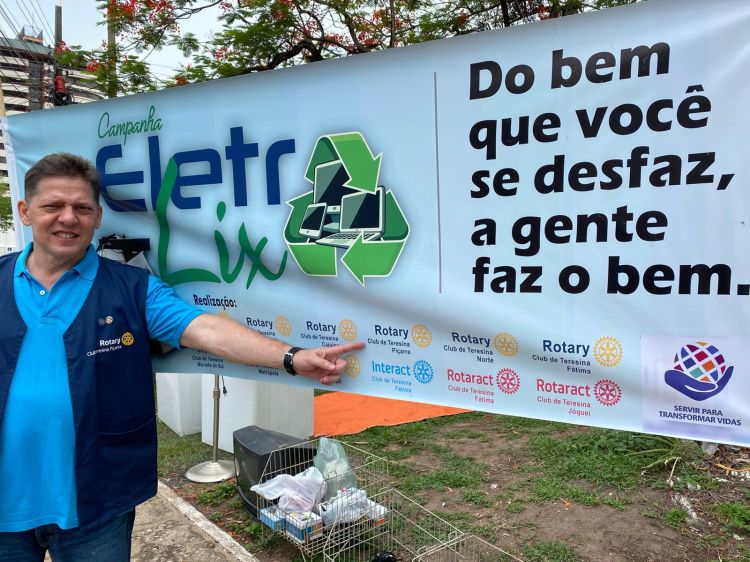 Presidente do Rotary Club de Teresina Piçarra, Ricardo Dias