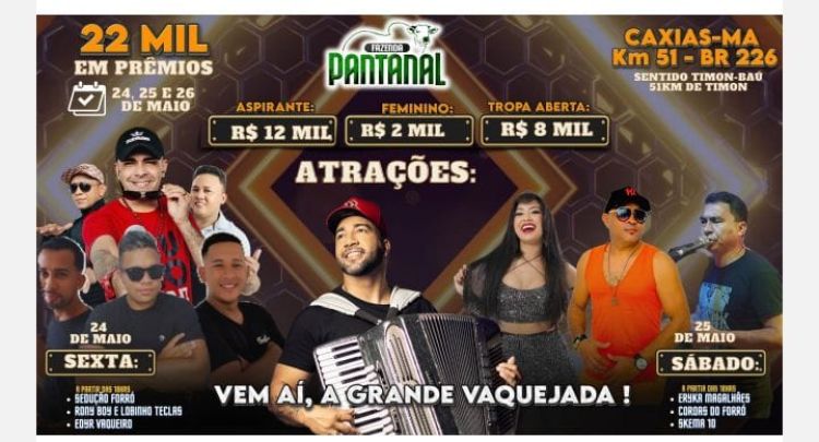 Atrações sexta e sábado