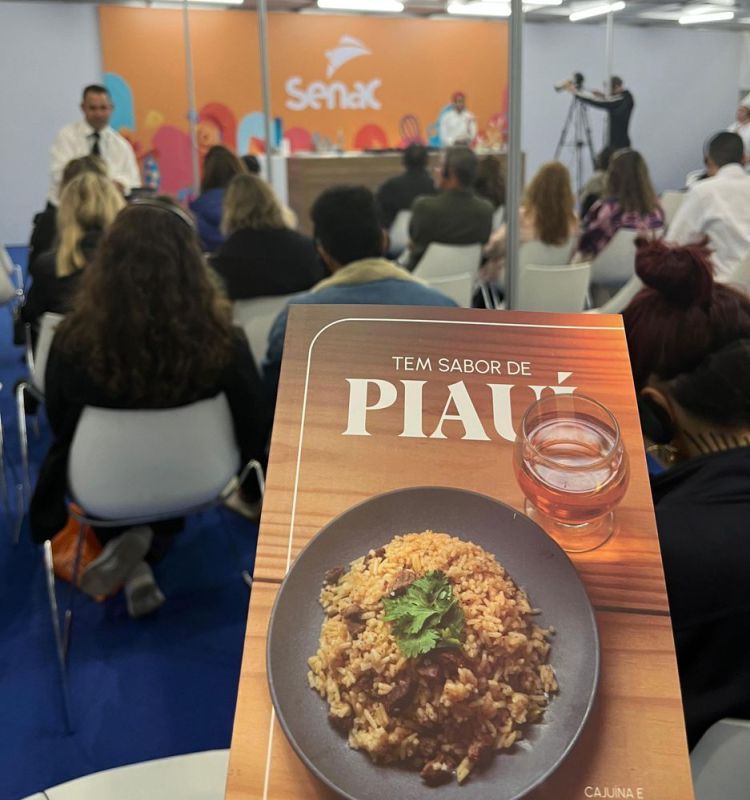 Um lanche regional do Piauí em evento fastronômico