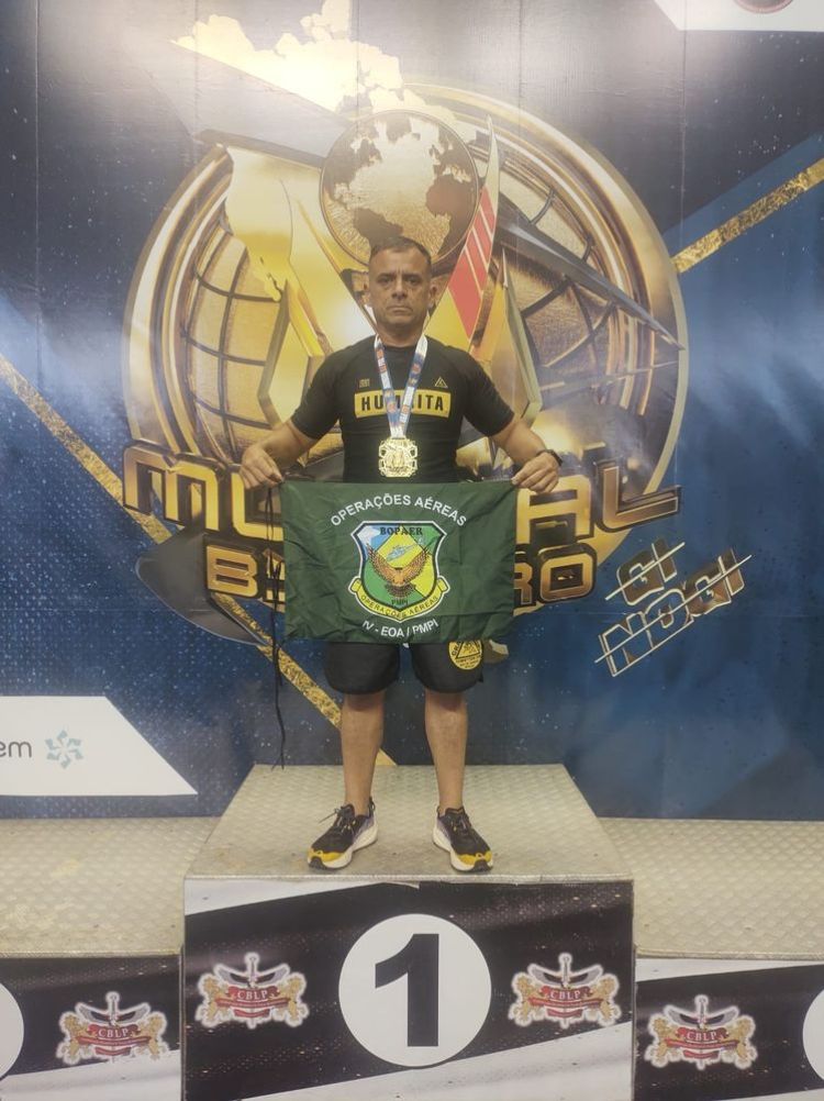 Sargento Everson Andrade, campeão de Jiu-Jitsu 