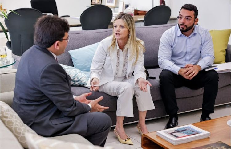 Governador Rafael, deputada estadual Gracinha, prefeito Francisco