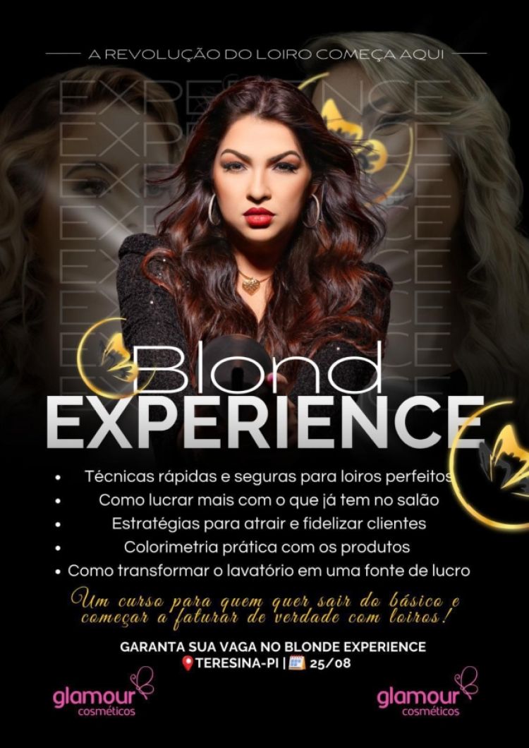 Blond Experience: em agosto, para profissionais da beleza, em Teresina
