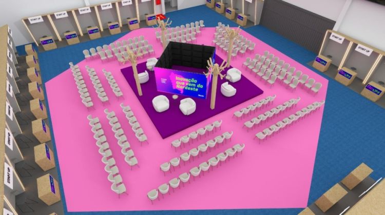 Arena Web Summit será um espaço interativo, com palco onde serão apresentados pitches de startups