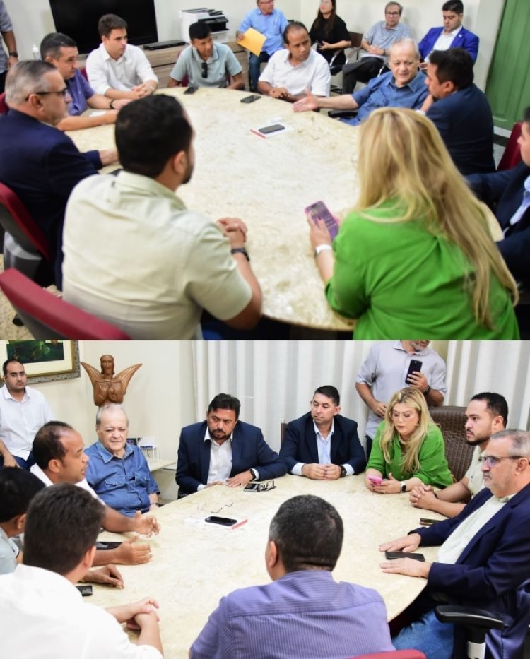 Sílvio Mendes na reunião com vereadores