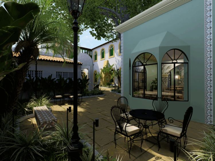 Projeto de como será o novo espaço