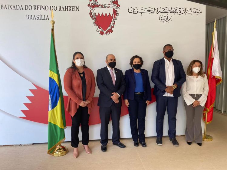 Prefeita Josi Nunes de Gurupi-TO em visita às Embaixadas