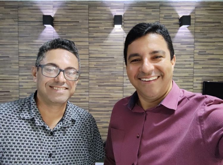 Fábio Teles e Dânio Sousa na Abramit, com planos para breve