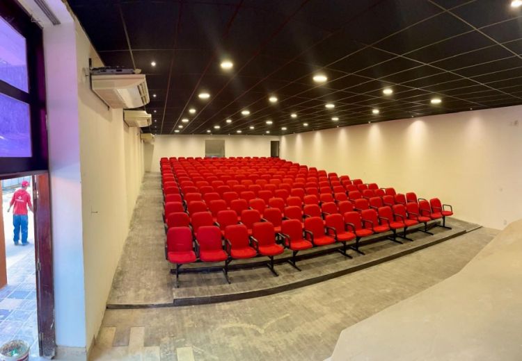 Auditório Mestre Expedito em sua primeira fase de reestruturação