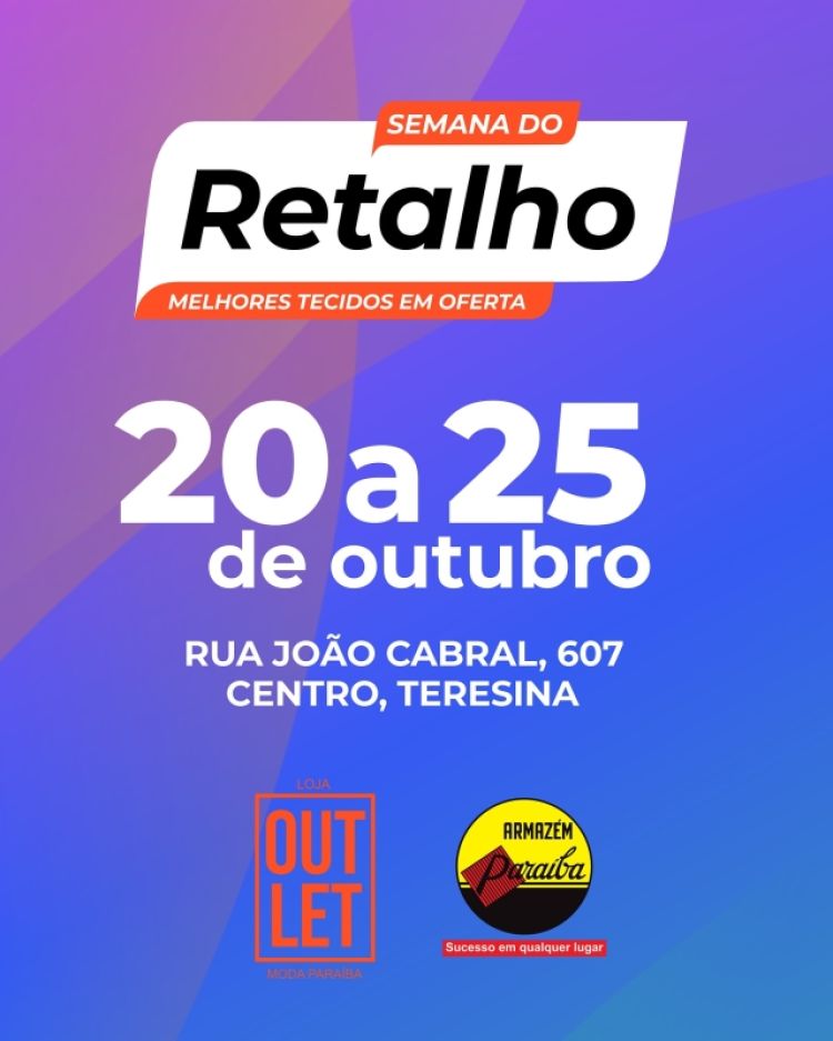 Semana do Retalho na loja da Rua João Cabral