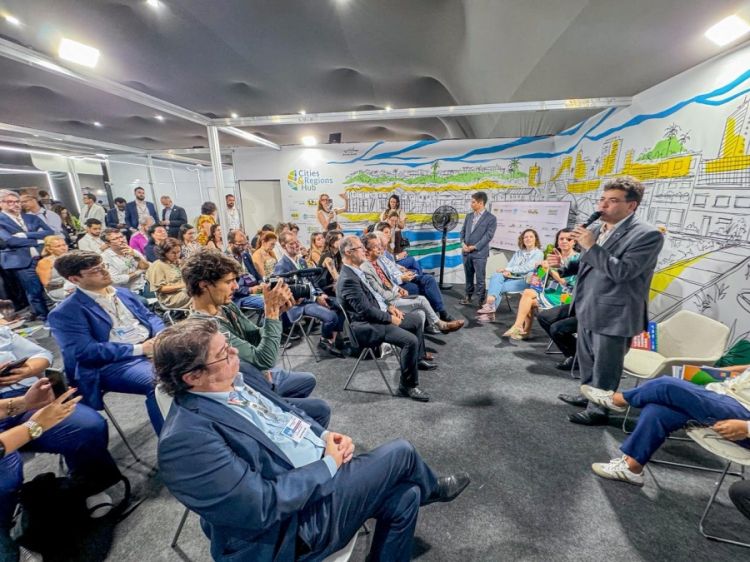 Rafael Fonteles no evento COP30 em Belém