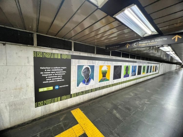 Metrô no Rio é palco de exposições