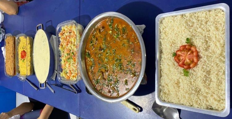 Pratos elaborados pela Turma do curso de culinária (Foto: Ascom FWF)