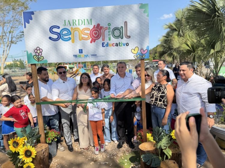 O Jardim Sensorial é uma das ações voltadas à valorização dos parques municipais e à promoção da educação ambiental