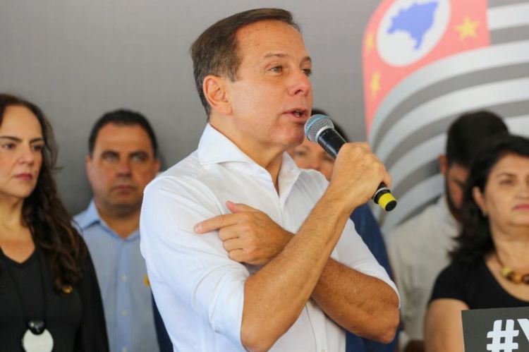 Doria anunciou o seu vice, novo governador, como o próximo governador eleito de SP