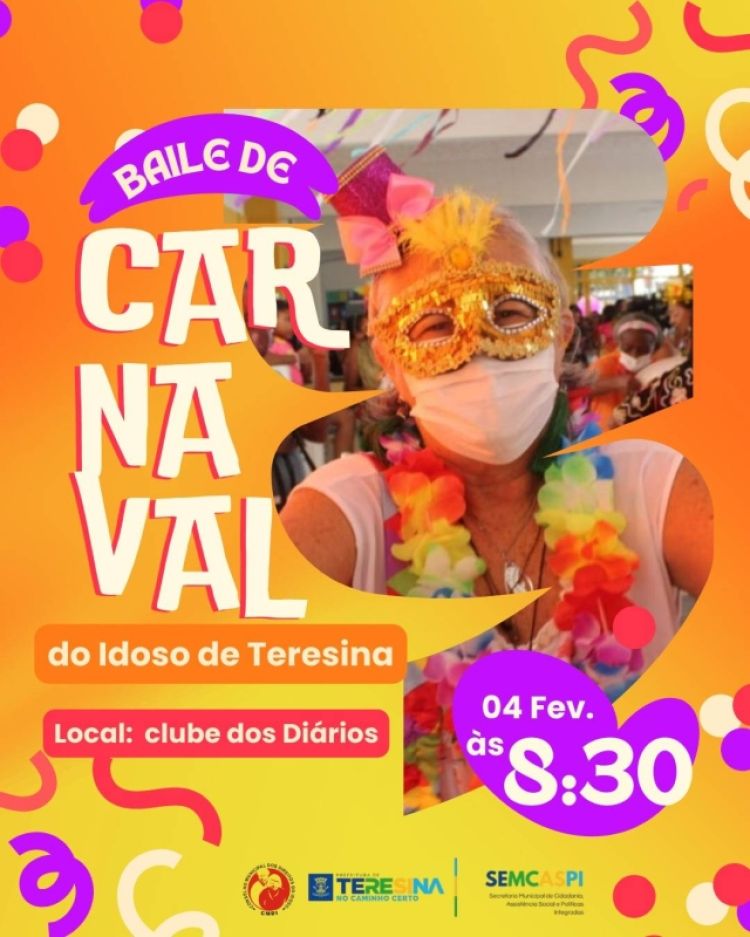 Carnaval do Idoso no Clube dos Diários 