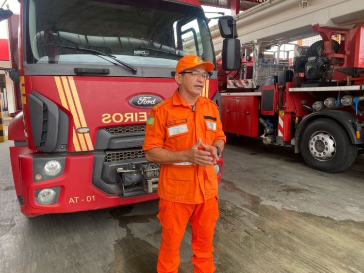 Coronel Egídio Leite, relações públicas do Corpo de Bombeiros (Foto: Ascom Bombeiros)