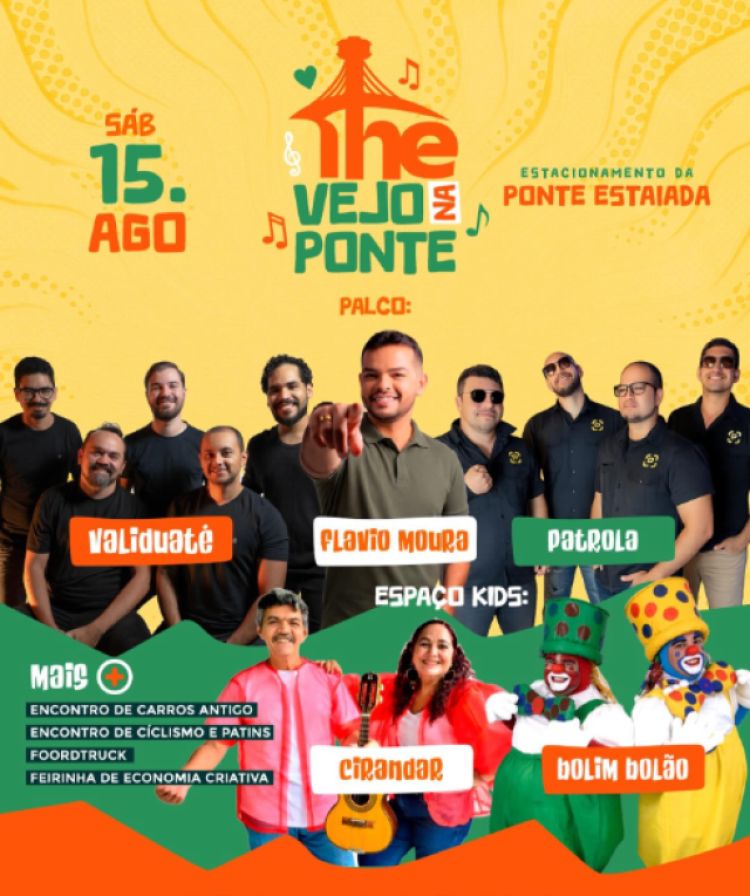A programação é no estacionamento da Ponte Estaiada