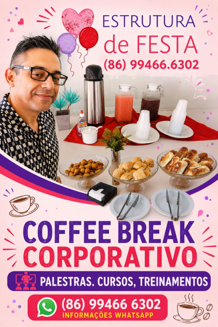 Levamos o coffee break onde seu evento é promovido 