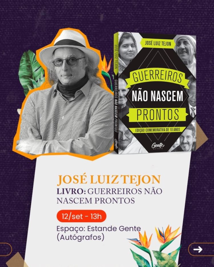 José Luiz Tejon: lançamento no estande da Editora Gente, na Bienal do Livro, no Anhembi (SP)