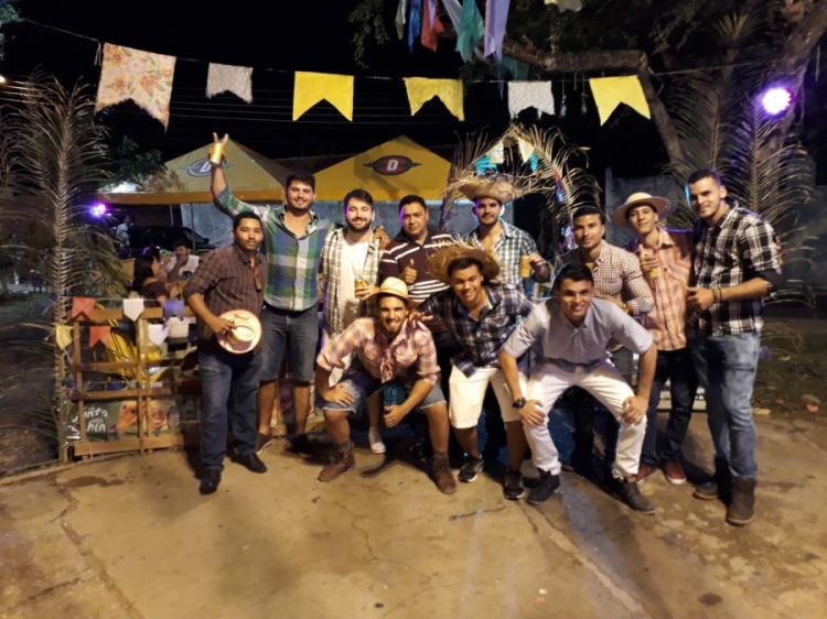 Momento de confraternização no Cristo Rei com o Arraiá Junino