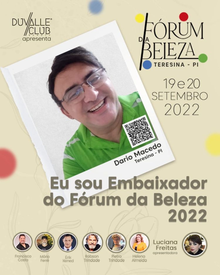 Dário Cabelos é um dos premiados com o título de embaixador do evento