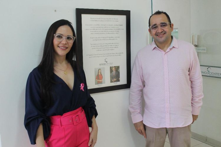 Palônia Andrade e Tibério Hélio, idealizadores da exposição