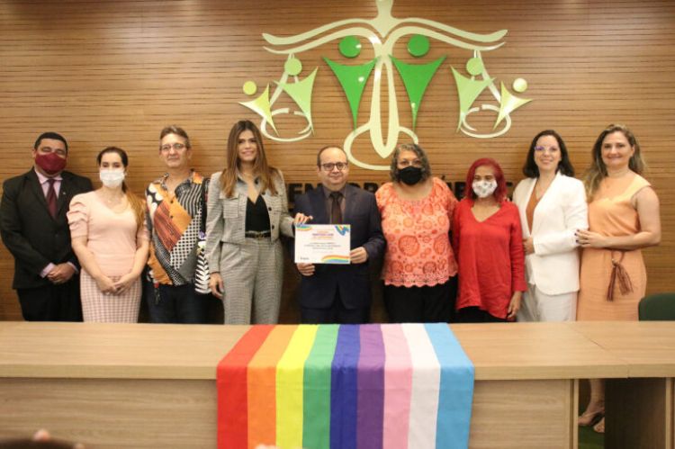 Defensoria Pública do Estado do Piauí recebeu, do Grupo Matizes, o selo “Teresina Território Livre de LGBTQIfobia”