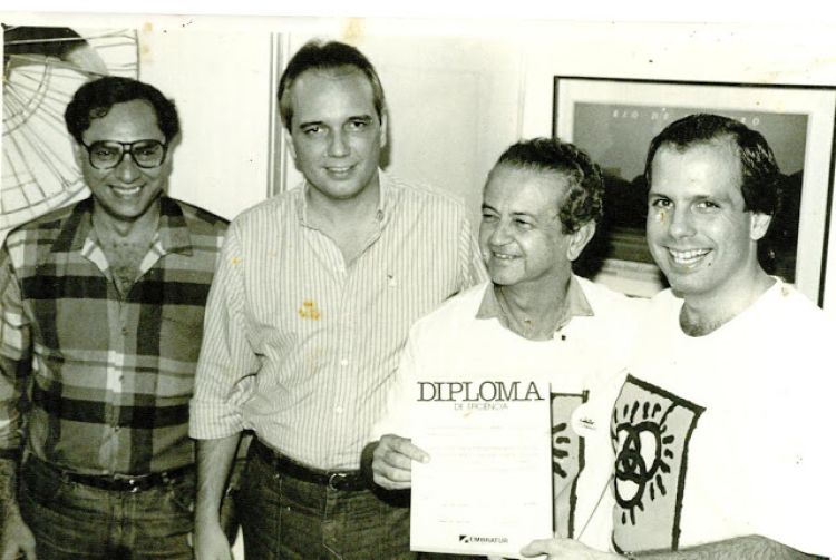Anchieta Correia, presidente da Piemtur, em 1976, durante promoção do Piauí em São Paulo