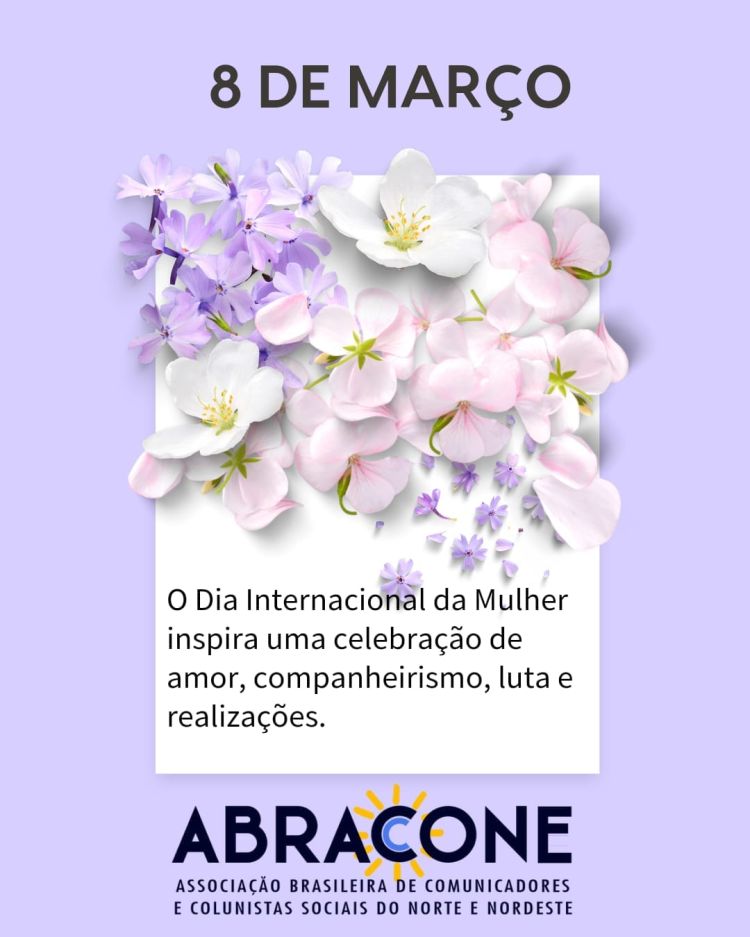 Abraccone formula votos de Feliz Dia Internacional às Mulheres