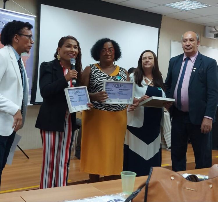 Joseane Borges (Teresina) e Jovana Cardoso (Picos) na solenidade em Brasília